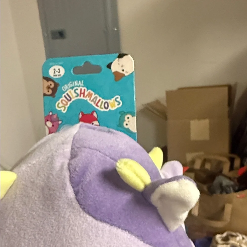 Squishmallows Lavender Cow Slippers